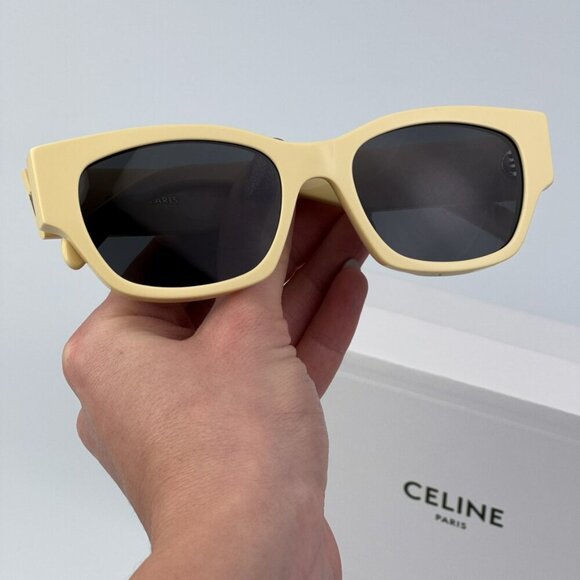 Celine CL40197U 39A MONOCHROMS BRAND NEW Sunglasses Light Brown Smoke Unisex - Picture 2 of 12